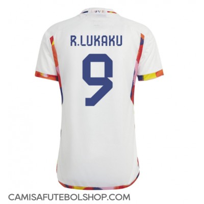Camisa de time de futebol Bélgica Romelu Lukaku #9 Replicas 2º Equipamento Mundo 2022 Manga Curta
